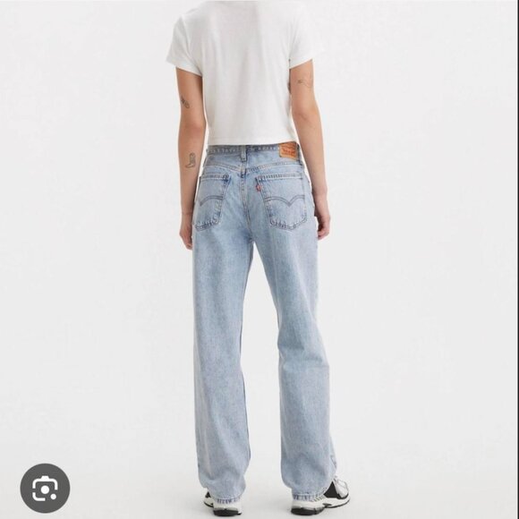 Women's Levi's Low Pro Jeans in Light Blue NWT - Picture 1 of 5